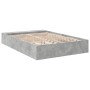 Estructura de cama madera de ingeniería gris hormigón 140x190cm de vidaXL, Camas y somieres - Ref: Foro24-3280583, Precio: 14...