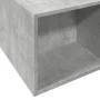 Estructura de cama madera de ingeniería gris hormigón 140x190cm de vidaXL, Camas y somieres - Ref: Foro24-3280583, Precio: 14...