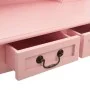 Juego de tocador y taburete madera paulownia rosa 80x69x141 cm de vidaXL, Tocadores para dormitorios - Ref: Foro24-289319, Pr...