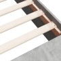 Estructura de cama madera de ingeniería gris hormigón 140x190cm de vidaXL, Camas y somieres - Ref: Foro24-3280583, Precio: 14...