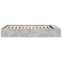 Betongrauer Bettrahmen aus Holzwerkstoff, 120 x 190 cm von vidaXL, Betten und Lattenroste - Ref: Foro24-3280597, Preis: 128,0...