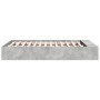 Estructura de cama madera de ingeniería gris hormigón 120x190cm de vidaXL, Camas y somieres - Ref: Foro24-3280597, Precio: 12...