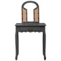 Schminktisch und Hocker aus grauem Paulownia-Holz, 65 x 36 x 128 cm von vidaXL, Schlafzimmerkommoden - Ref: Foro24-289337, Pr...