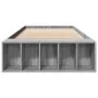 Estructura de cama madera de ingeniería gris Sonoma 90x200 cm de vidaXL, Camas y somieres - Ref: Foro24-3280613, Precio: 107,...