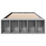 Sonoma-grauer Holzwerkstoff-Bettrahmen 90 x 200 cm von vidaXL, Betten und Lattenroste - Ref: Foro24-3280613, Preis: 109,28 €,...