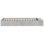 Concrete gray engineered wood bed frame 90x200cm by vidaXL, Beds and slatted bases - Ref: Foro24-3280611, Price: 104,86 €, Di...