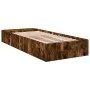 Smoke oak engineered wood bed frame 100x200 cm by vidaXL, Beds and slatted bases - Ref: Foro24-3280605, Price: 106,73 €, Disc...