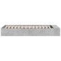 Concrete gray engineered wood bed frame 90x190 cm by vidaXL, Beds and slatted bases - Ref: Foro24-3280618, Price: 103,03 €, D...