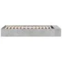 Estructura de cama madera de ingeniería gris hormigón 90x190 cm de vidaXL, Camas y somieres - Ref: Foro24-3280618, Precio: 10...