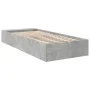 Concrete gray engineered wood bed frame 90x190 cm by vidaXL, Beds and slatted bases - Ref: Foro24-3280618, Price: 101,89 €, D...