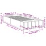 Betongrauer Bettrahmen aus Holzwerkstoff, 90 x 190 cm von vidaXL, Betten und Lattenroste - Ref: Foro24-3280618, Preis: 103,12...