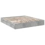 Concrete gray engineered wood bed with drawers 200x200 cm by vidaXL, Beds and slatted bases - Ref: Foro24-3280632, Price: 182...
