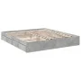 Concrete gray engineered wood bed with drawers 200x200 cm by vidaXL, Beds and slatted bases - Ref: Foro24-3280632, Price: 182...