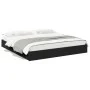 Black engineered wood bed frame with drawers 200x200 cm by vidaXL, Beds and slatted bases - Ref: Foro24-3280630, Price: 187,5...