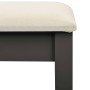 Schminktisch und Hocker aus grauem Paulownia-Holz, 65 x 36 x 128 cm von vidaXL, Schlafzimmerkommoden - Ref: Foro24-289337, Pr...