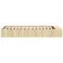 Sonoma oak engineered wood bed frame 75x190 cm by vidaXL, Beds and slatted bases - Ref: Foro24-3280624, Price: 99,18 €, Disco...