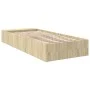 Sonoma oak engineered wood bed frame 75x190 cm by vidaXL, Beds and slatted bases - Ref: Foro24-3280624, Price: 99,18 €, Disco...