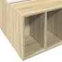 Sonoma oak engineered wood bed frame 75x190 cm by vidaXL, Beds and slatted bases - Ref: Foro24-3280624, Price: 99,18 €, Disco...
