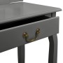 Schminktisch und Hocker aus grauem Paulownia-Holz, 65 x 36 x 128 cm von vidaXL, Schlafzimmerkommoden - Ref: Foro24-289337, Pr...