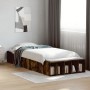 Estructura de cama madera de ingeniería roble humo 75x190 cm de vidaXL, Camas y somieres - Ref: Foro24-3280626, Precio: 100,3...