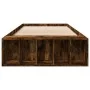 Estructura de cama madera de ingeniería roble humo 75x190 cm de vidaXL, Camas y somieres - Ref: Foro24-3280626, Precio: 99,17...