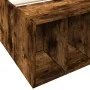 Smoke oak engineered wood bed frame 75x190 cm by vidaXL, Beds and slatted bases - Ref: Foro24-3280626, Price: 99,18 €, Discou...