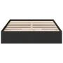 Black engineered wood bed with drawers 140x200 cm by vidaXL, Beds and slatted bases - Ref: Foro24-3280658, Price: 207,19 €, D...