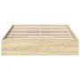 Sonoma oak engineered wood bed with drawers 120x200 cm by vidaXL, Beds and slatted bases - Ref: Foro24-3280666, Price: 165,95...