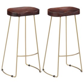 Gavin kitchen stools 2 units solid mango wood by vidaXL, Kitchen stools - Ref: Foro24-247835, Price: 138,62 €, Discount: %