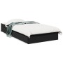Schwarzes Holzwerkstoffbett mit Schubladen 100x200 cm von vidaXL, Betten und Lattenroste - Ref: Foro24-3280672, Preis: 136,08...