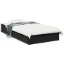 Schwarzes Holzwerkstoffbett mit Schubladen 100x200 cm von vidaXL, Betten und Lattenroste - Ref: Foro24-3280672, Preis: 134,41...