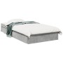 Concrete gray engineered wood bed with drawers 90x190 cm by vidaXL, Beds and slatted bases - Ref: Foro24-3280709, Price: 135,...