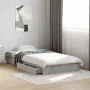 Betongraues Holzwerkstoffbett mit Schubladen 90x190 cm von vidaXL, Betten und Lattenroste - Ref: Foro24-3280709, Preis: 134,0...