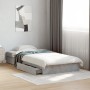 Concrete gray engineered wood bed with drawers 90x190 cm by vidaXL, Beds and slatted bases - Ref: Foro24-3280709, Price: 135,...