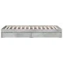 Betongraues Holzwerkstoffbett mit Schubladen 90x190 cm von vidaXL, Betten und Lattenroste - Ref: Foro24-3280709, Preis: 134,0...
