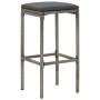 Garden table and stools 5 pcs acacia wood PE rattan gray by vidaXL, Garden sets - Ref: Foro24-3295284, Price: 307,18 €, Disco...