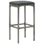 Garden table and stools 5 pcs acacia wood PE rattan gray by vidaXL, Garden sets - Ref: Foro24-3295284, Price: 287,24 €, Disco...