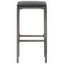 Garden table and stools 5 pcs acacia wood PE rattan gray by vidaXL, Garden sets - Ref: Foro24-3295284, Price: 307,18 €, Disco...