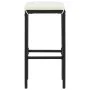 Gartentisch und Hocker 7 Stück Akazienholz PE Rattan schwarz von vidaXL, Gartensets - Ref: Foro24-3295286, Preis: 349,33 €, R...