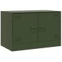 Olivgrüner TV-Schrank aus Stahl, 67 x 39 x 44 cm von vidaXL, TV-Möbel - Ref: Foro24-841639, Preis: 61,12 €, Rabatt: %