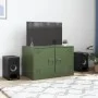 Olive green steel TV cabinet 67x39x44 cm by vidaXL, TV Furniture - Ref: Foro24-841639, Price: 61,12 €, Discount: %