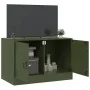 Olive green steel TV cabinet 67x39x44 cm by vidaXL, TV Furniture - Ref: Foro24-841639, Price: 61,12 €, Discount: %