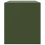 Mueble para TV de acero verde oliva 67x39x44 cm de vidaXL, Muebles TV - Ref: Foro24-841639, Precio: 61,65 €, Descuento: %