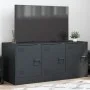 Anthracite gray steel TV cabinet 99x39x44 cm by vidaXL, TV Furniture - Ref: Foro24-841645, Price: 92,92 €, Discount: %