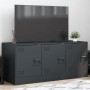 Anthrazitgrauer TV-Schrank aus Stahl, 99 x 39 x 44 cm von vidaXL, TV-Möbel - Ref: Foro24-841645, Preis: 94,28 €, Rabatt: %