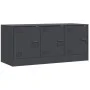 Anthrazitgrauer TV-Schrank aus Stahl, 99 x 39 x 44 cm von vidaXL, TV-Möbel - Ref: Foro24-841645, Preis: 92,92 €, Rabatt: %