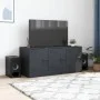 Anthracite gray steel TV cabinet 99x39x44 cm by vidaXL, TV Furniture - Ref: Foro24-841645, Price: 92,92 €, Discount: %