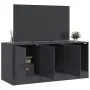 Anthrazitgrauer TV-Schrank aus Stahl, 99 x 39 x 44 cm von vidaXL, TV-Möbel - Ref: Foro24-841645, Preis: 92,92 €, Rabatt: %