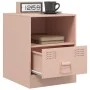 Nachttische 2 Einheiten rosa Stahl 34,5x39x44 cm von vidaXL, Nachttische - Ref: Foro24-841754, Preis: 81,01 €, Rabatt: %