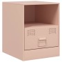 Mesitas de noche 2 unidades acero rosa 34,5x39x44 cm de vidaXL, Mesitas de noche - Ref: Foro24-841754, Precio: 81,82 €, Descu...